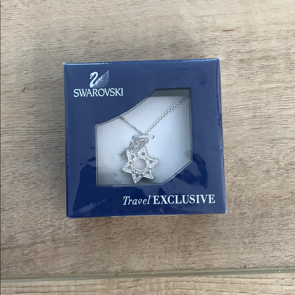 New Swarovski  David Star necklace